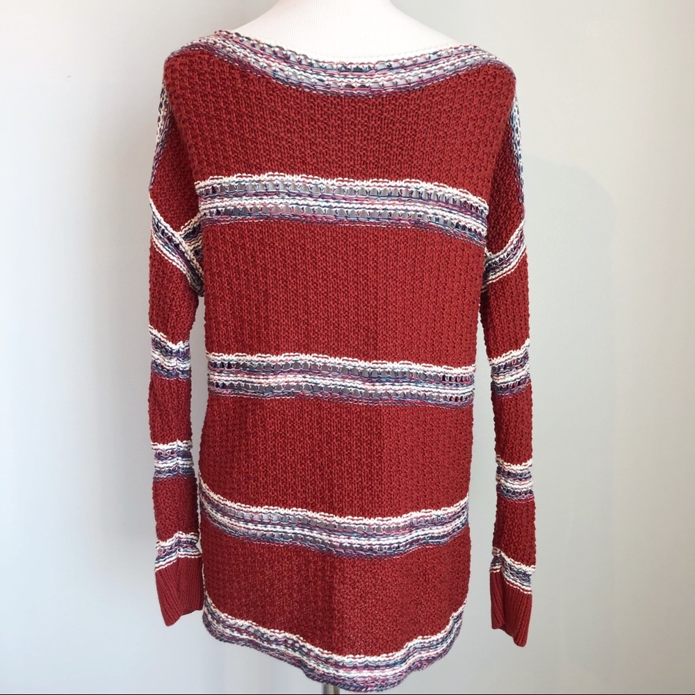 Eddie Bauer Reddish Brown Pullover Sweater, Size Large